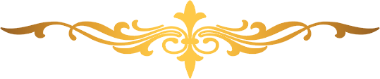 Decorative golden bow